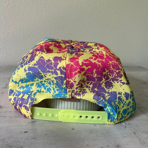 Vintage Collegiate Bradley University Braves 80s trucker hat SnapBack wide brim - Picture 6 of 14